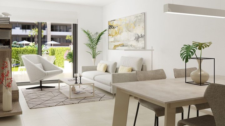 Appartements mit 3 Schlafzimmern in wunderschöner Anlage mit Gemeinschaftspools und Whirlpools nur 800 m vom Strand