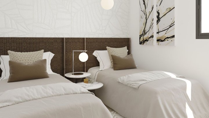 Appartements mit 3 Schlafzimmern in wunderschöner Anlage mit Gemeinschaftspools und Whirlpools nur 800 m vom Strand