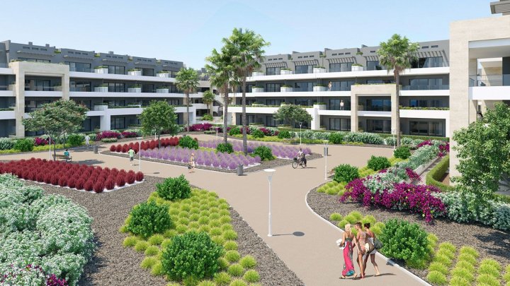 Appartements mit 3 Schlafzimmern in wunderschöner Anlage mit Gemeinschaftspools und Whirlpools nur 800 m vom Strand
