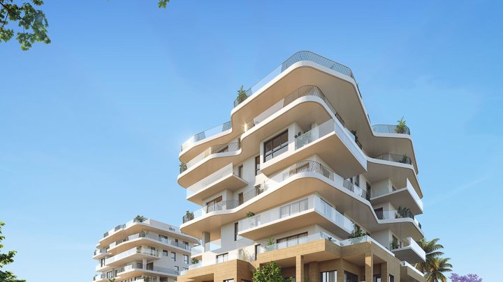 Wunderschöne Maisonette-Wohnungen mit 3 Schlafzimmern und Meerblick in Wohnanlage mit Außen- sowie beheiztem Innenpool nur 300 m vom Strand