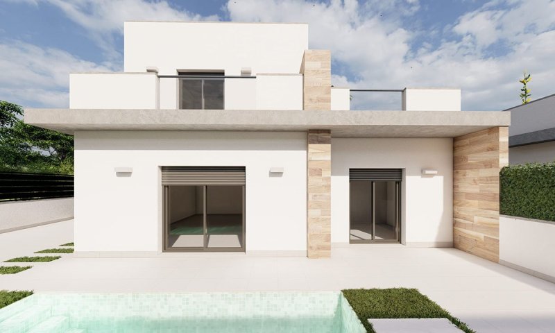 Moderne Villen mit 3 Schlafzimmern, 3 Bädern, Dachterrasse und Privatpool