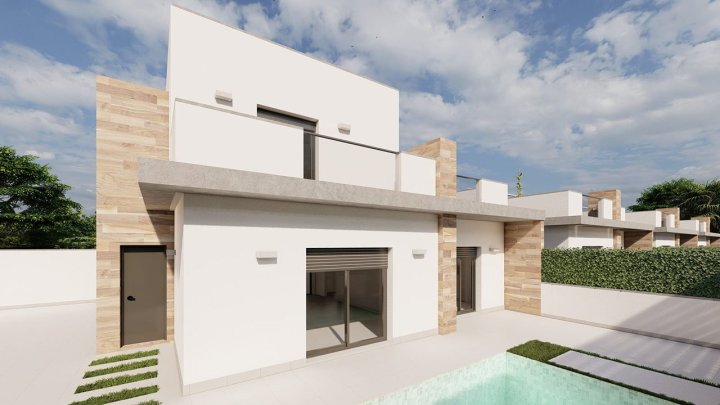 Moderne Villen mit 3 Schlafzimmern, 3 Bädern, Dachterrasse und Privatpool