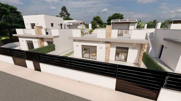 Moderne Villen mit 3 Schlafzimmern, 3 Bädern, Dachterrasse und Privatpool